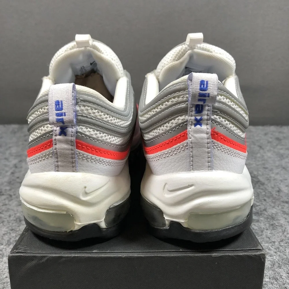 Nike Air Max 97 Shoes Womens 8.5 White Silver Mesh Running Sneakers CZ6087-101